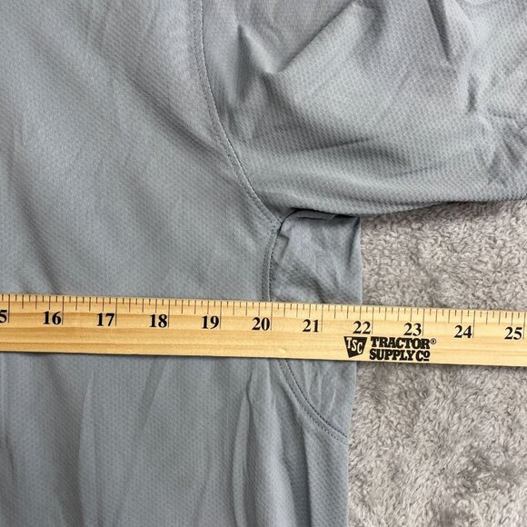 NEW Kirkland Signature Men's L Performance Polo Shirt UPF 50+ Gray - Picture 4 of 8